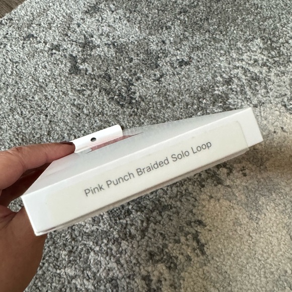 Apple Pink Punch Braided Solo Loop Apple Watch Band - Picture 4 of 7